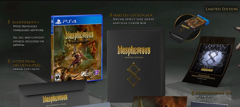 Team 17 announces Blasphemous - Martyr’s Edition physical collector's edition