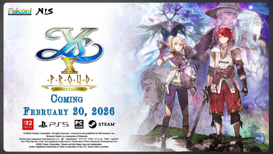 Ys X: Proud Nordics scheduled for release on February 20th