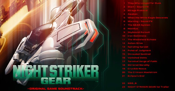Night Striker Gear Original Game Soundtrack published via Steam