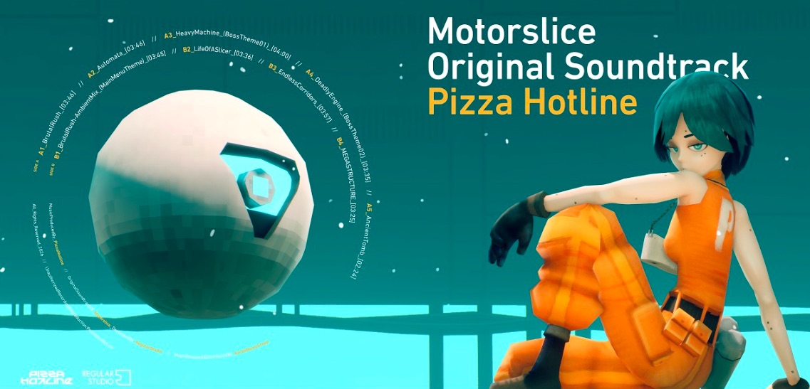 Motorslice soundtrack by Pizza Hotline published via Bandcamp