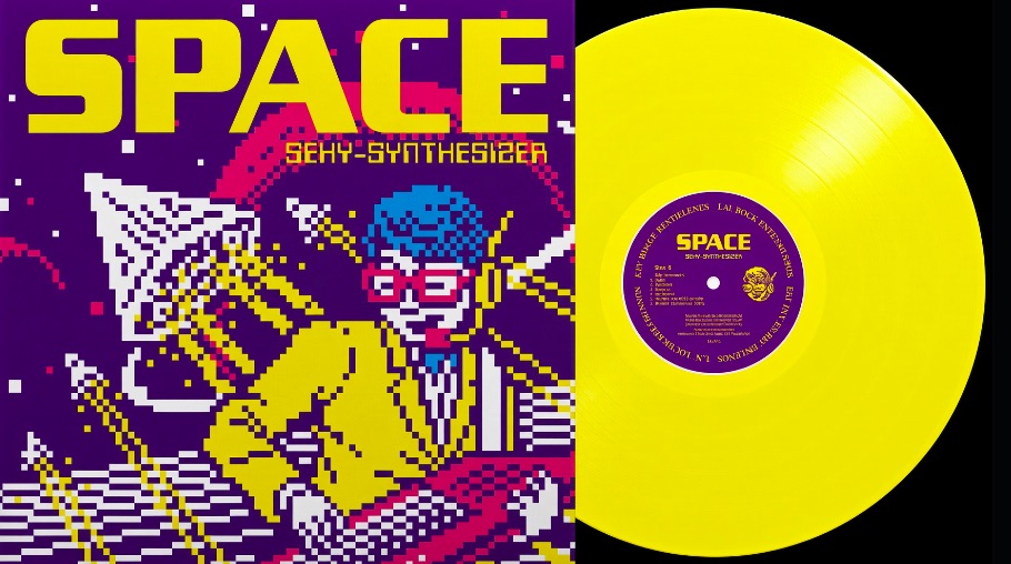 SPACE by Sexy-Synthesizer ships on yellow vinyl via 8-Bit Is Enough