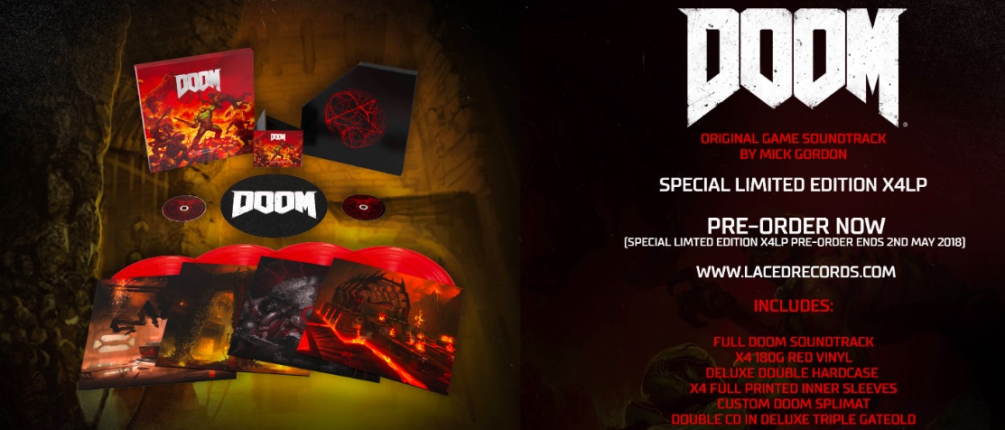 Doom (2016) soundtrack, composed by Mick Gordon, hosted on Steam
